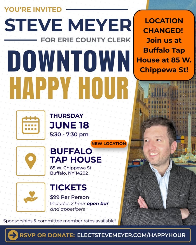 Downtown Happy Hour in support of Steve Meyer for Erie County Clerk