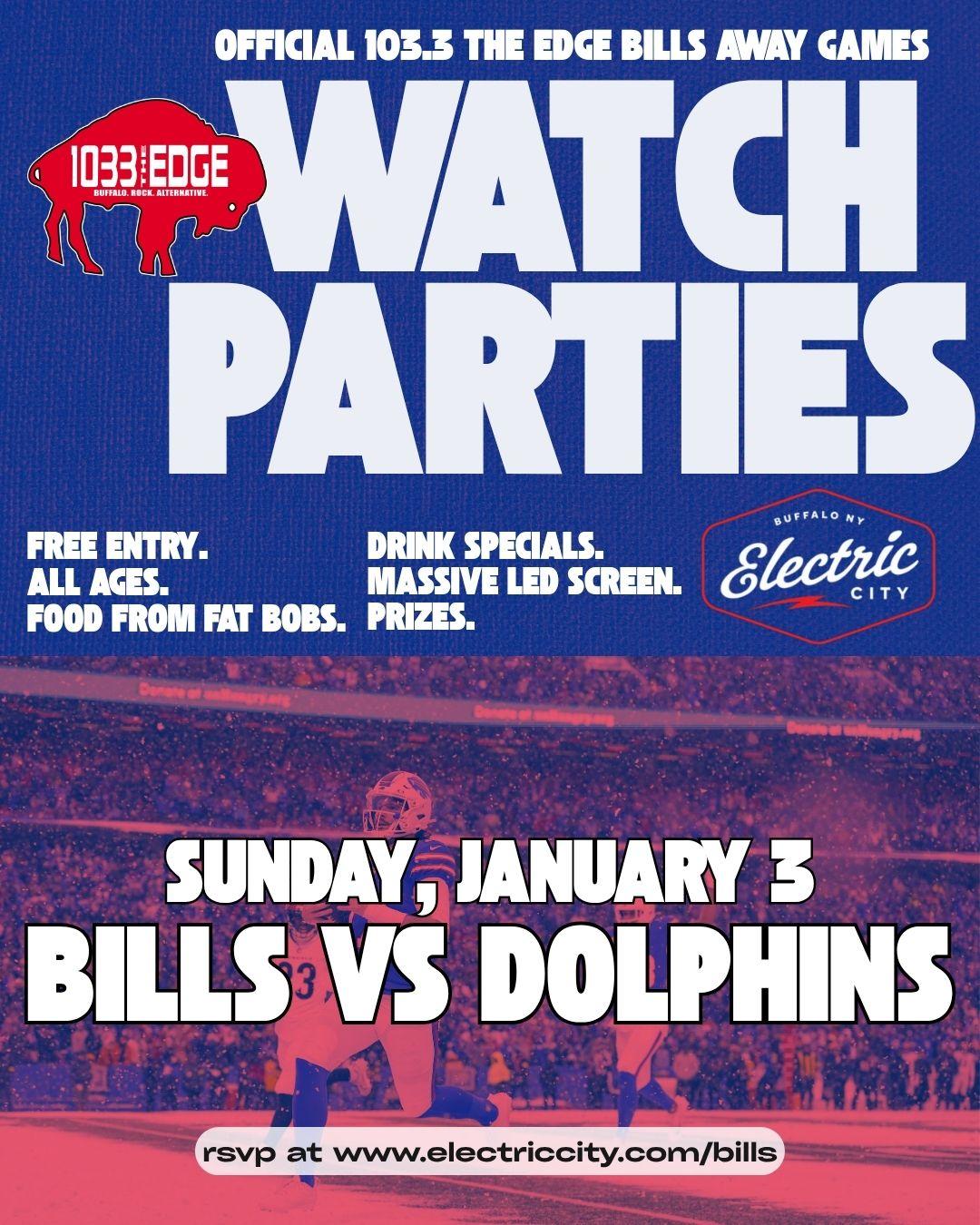 103.3 The Edge Bills Away Game Party: Bills vs. Dolphins event image