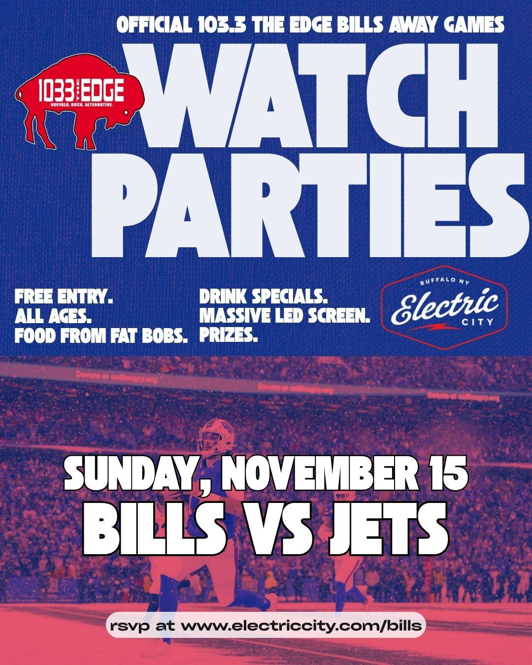 103.3 The Edge Bills Away Game Party: Bills vs. Jets event image