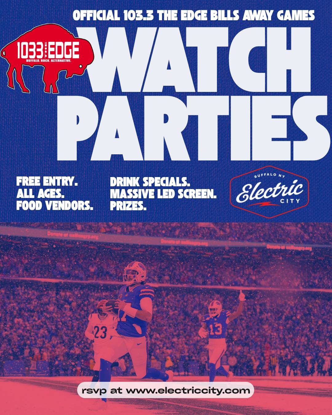 103.3 The Edge Bills Away Game Party: Bills vs. Packers event image