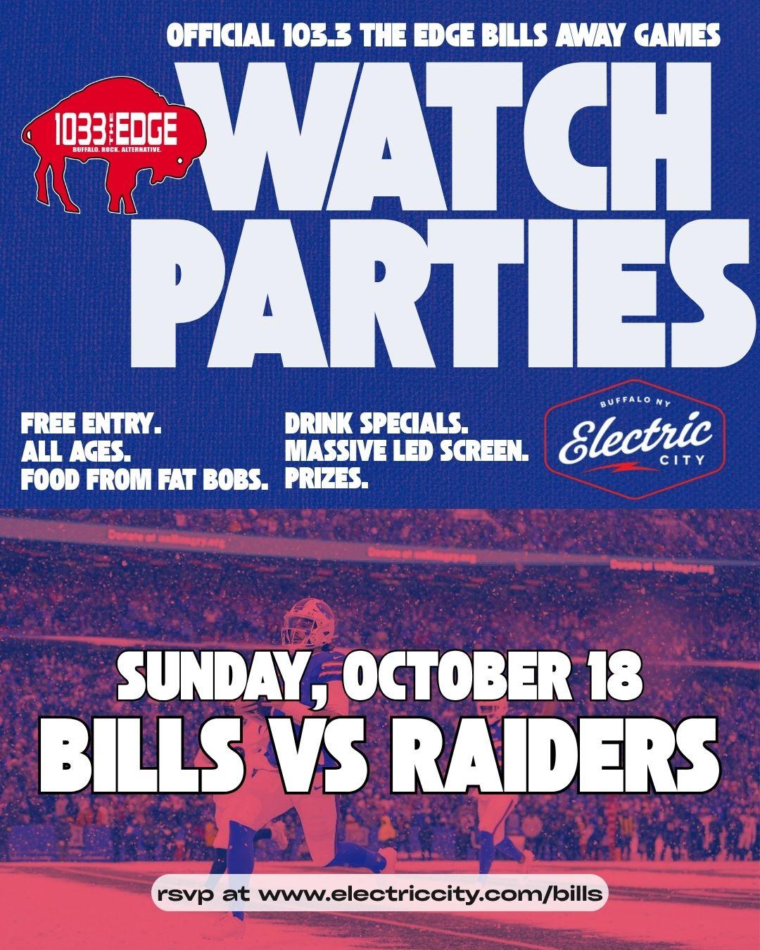 103.3 The Edge Bills Away Game Party: Bills vs. Raiders event image