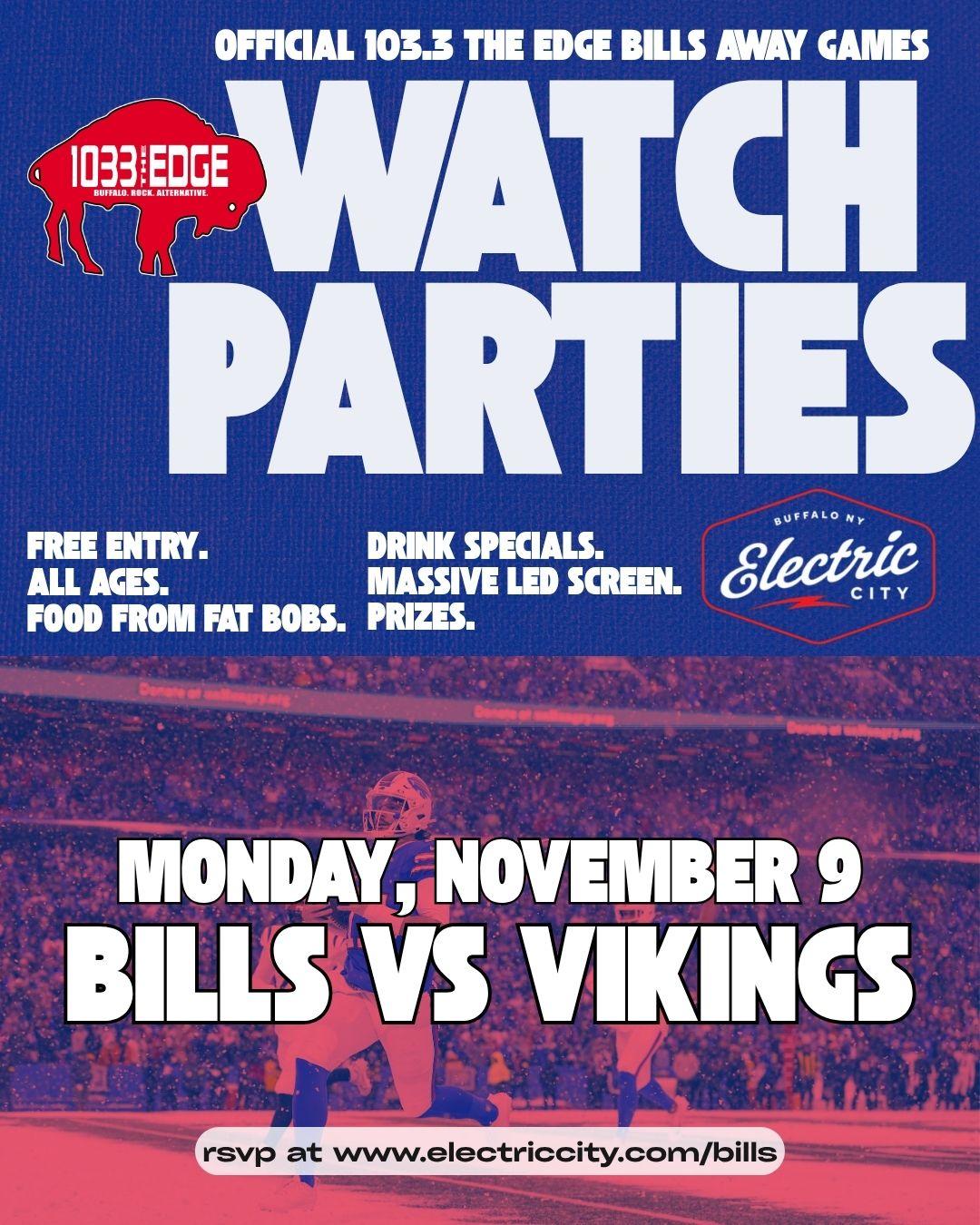 103.3 The Edge Bills Away Game Party: Bills vs. Vikings event image