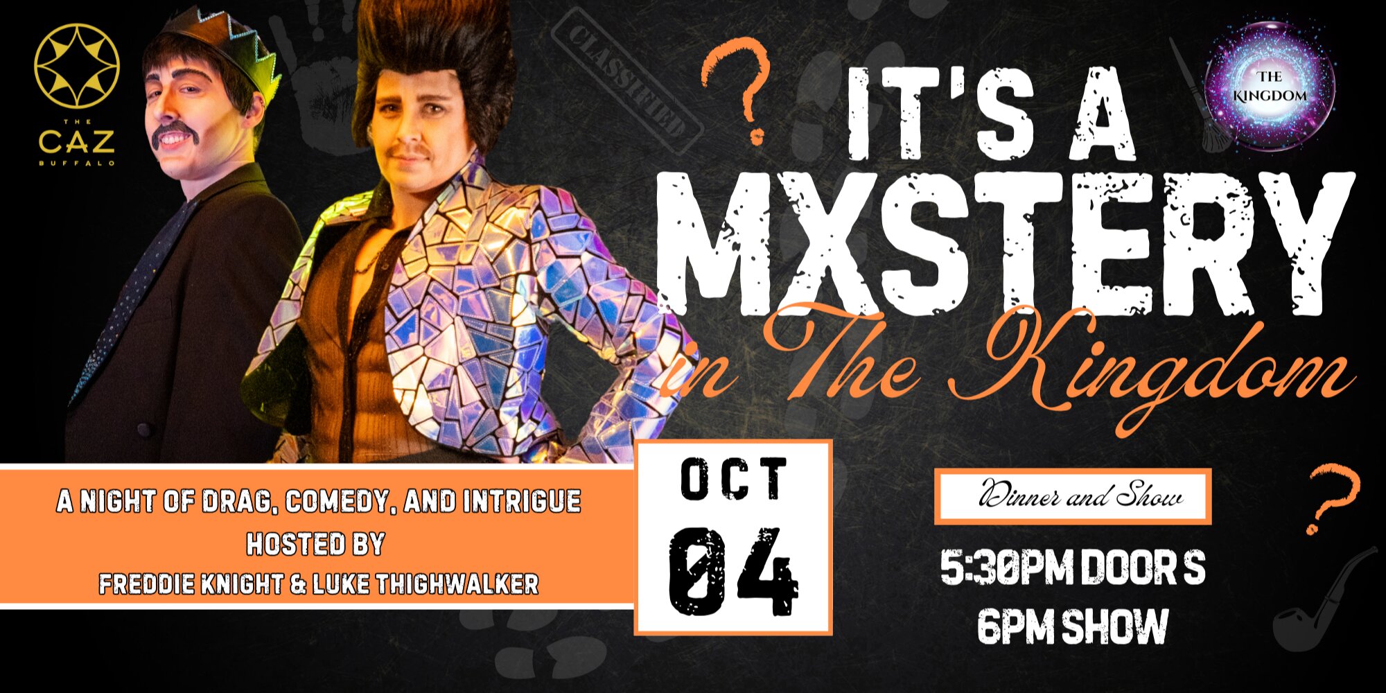 It's a Mxtery in The Kingdom: Drag Mystery Dinner Experience event image
