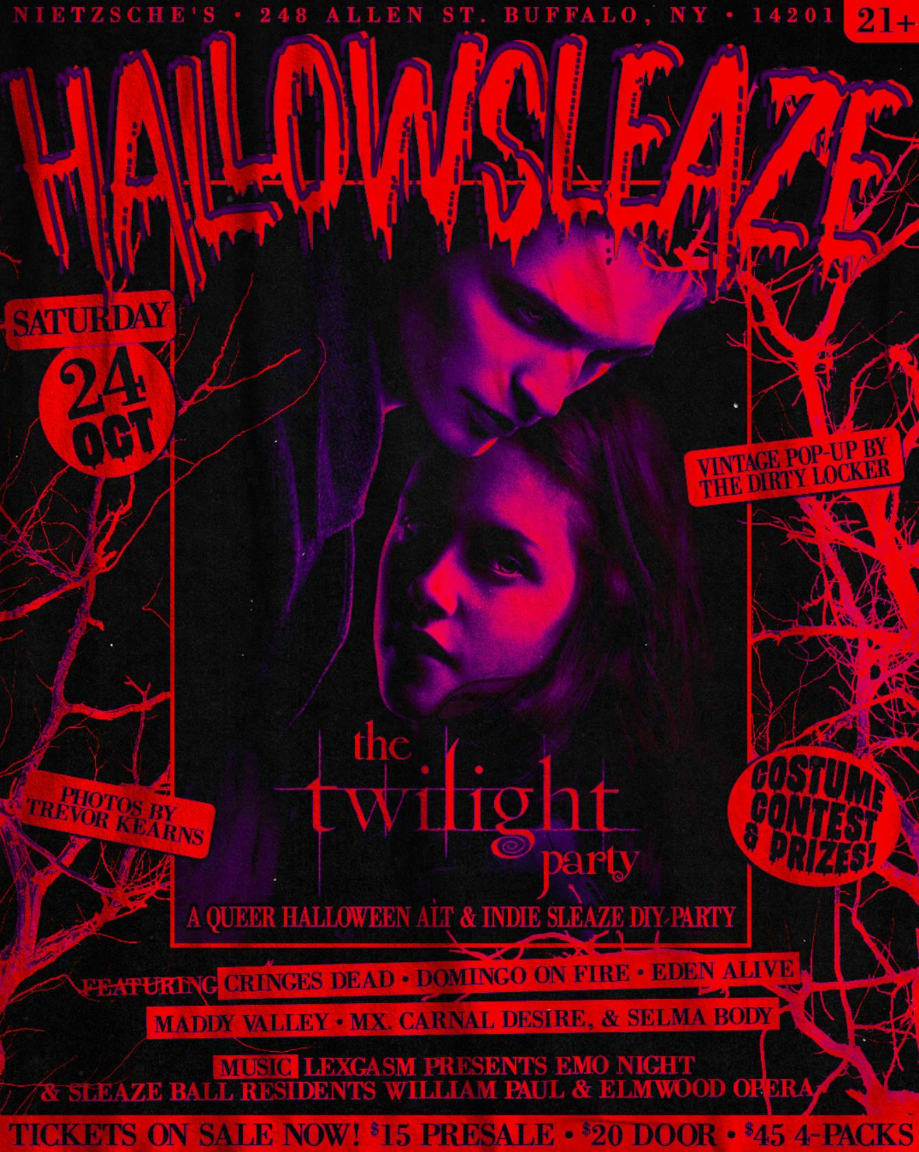 Hallowsleaze: The Twilight Party original event artwork