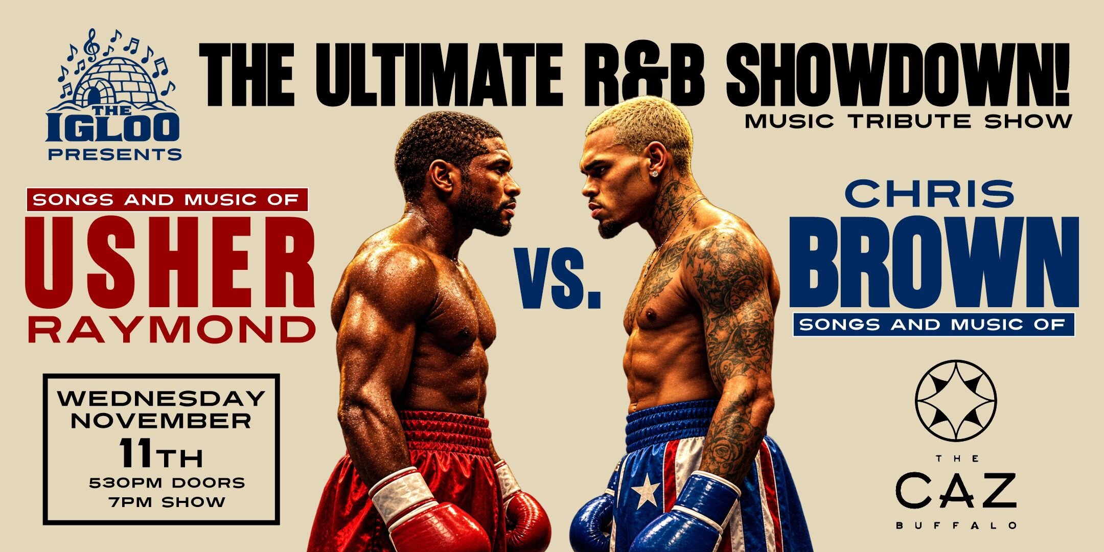 The Igloo presents: Usher vs. Chris Brown Tribute Show event image