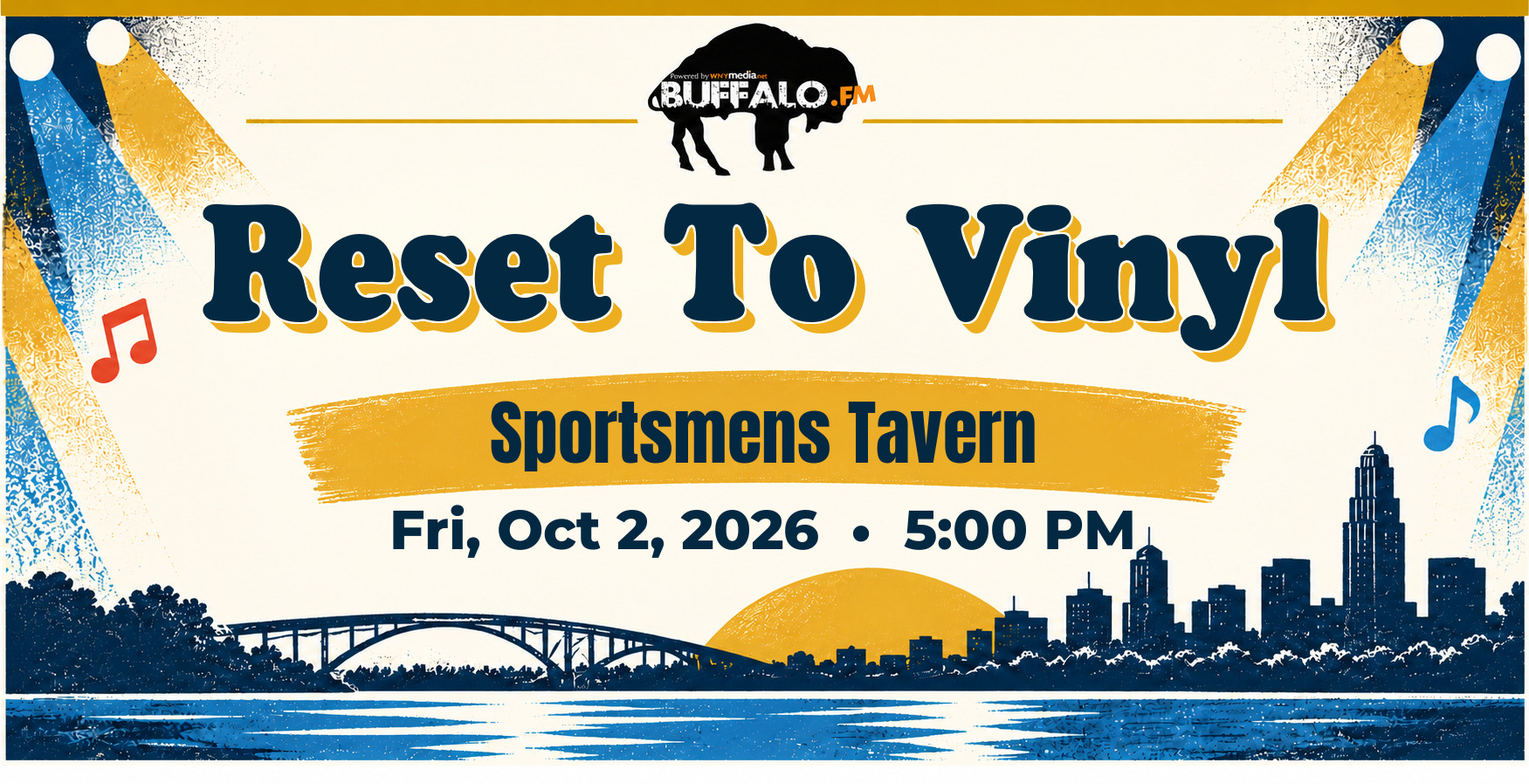 Reset To Vinyl at Sportsmens Tavern, Fri, Oct 2, 2026, 5:00 PM