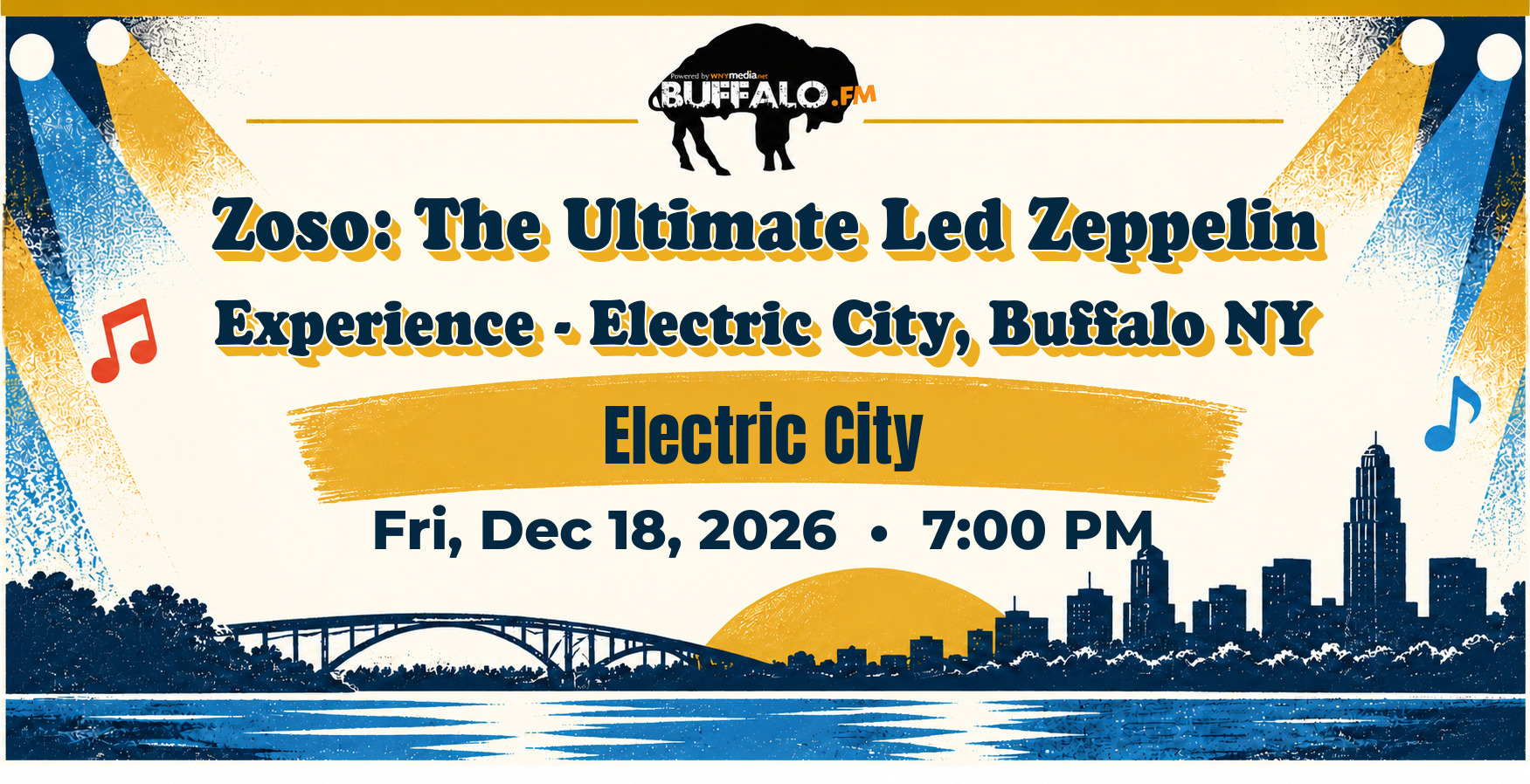 Zoso: The Ultimate Led Zeppelin Experience - Electric City, Buffalo NY at Electric City, Fri, Dec 18, 2026, 7:00 PM