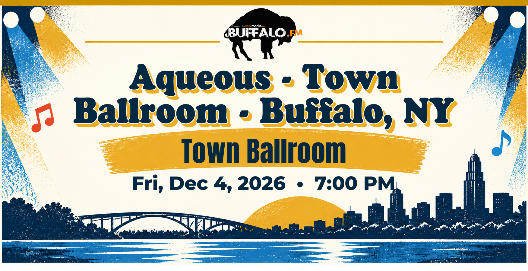 Aqueous - Town Ballroom - Buffalo, NY at Town Ballroom, Fri, Dec 4, 2026, 7:00 PM