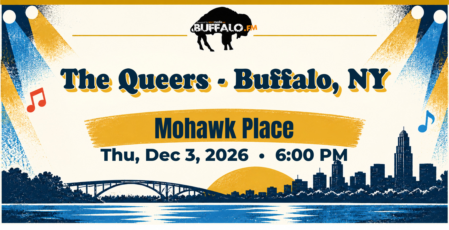 The Queers - Buffalo, NY at Mohawk Place, Thu, Dec 3, 2026, 6:00 PM