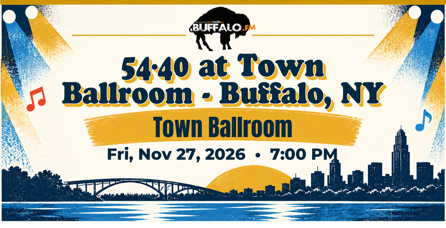 54·40 at Town Ballroom - Buffalo, NY at Town Ballroom, Fri, Nov 27, 2026, 7:00 PM