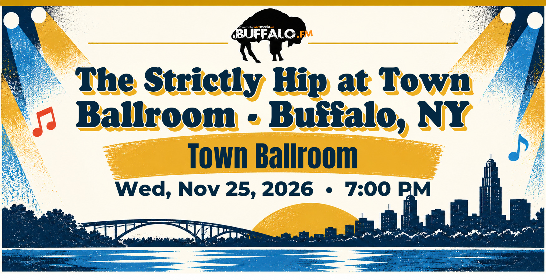 The Strictly Hip at Town Ballroom - Buffalo, NY at Town Ballroom, Wed, Nov 25, 2026, 7:00 PM