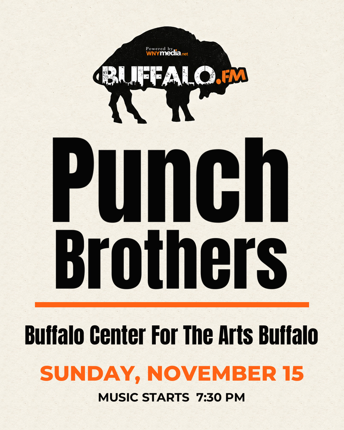Punch Brothers at Buffalo Center For The Arts Buffalo, Sunday, November 15, 7:30 PM