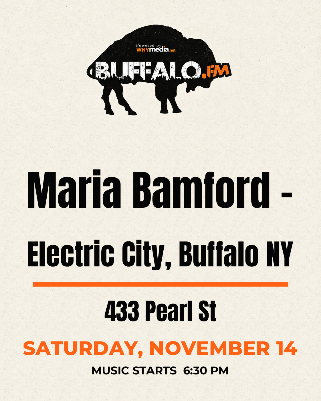 Maria Bamford - Electric City, Buffalo NY at 433 Pearl St, Saturday, November 14, 6:30 PM