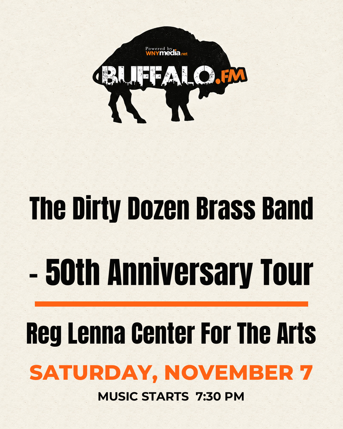 The Dirty Dozen Brass Band - 50th Anniversary Tour at Reg Lenna Center For The Arts, Saturday, November 7, 7:30 PM