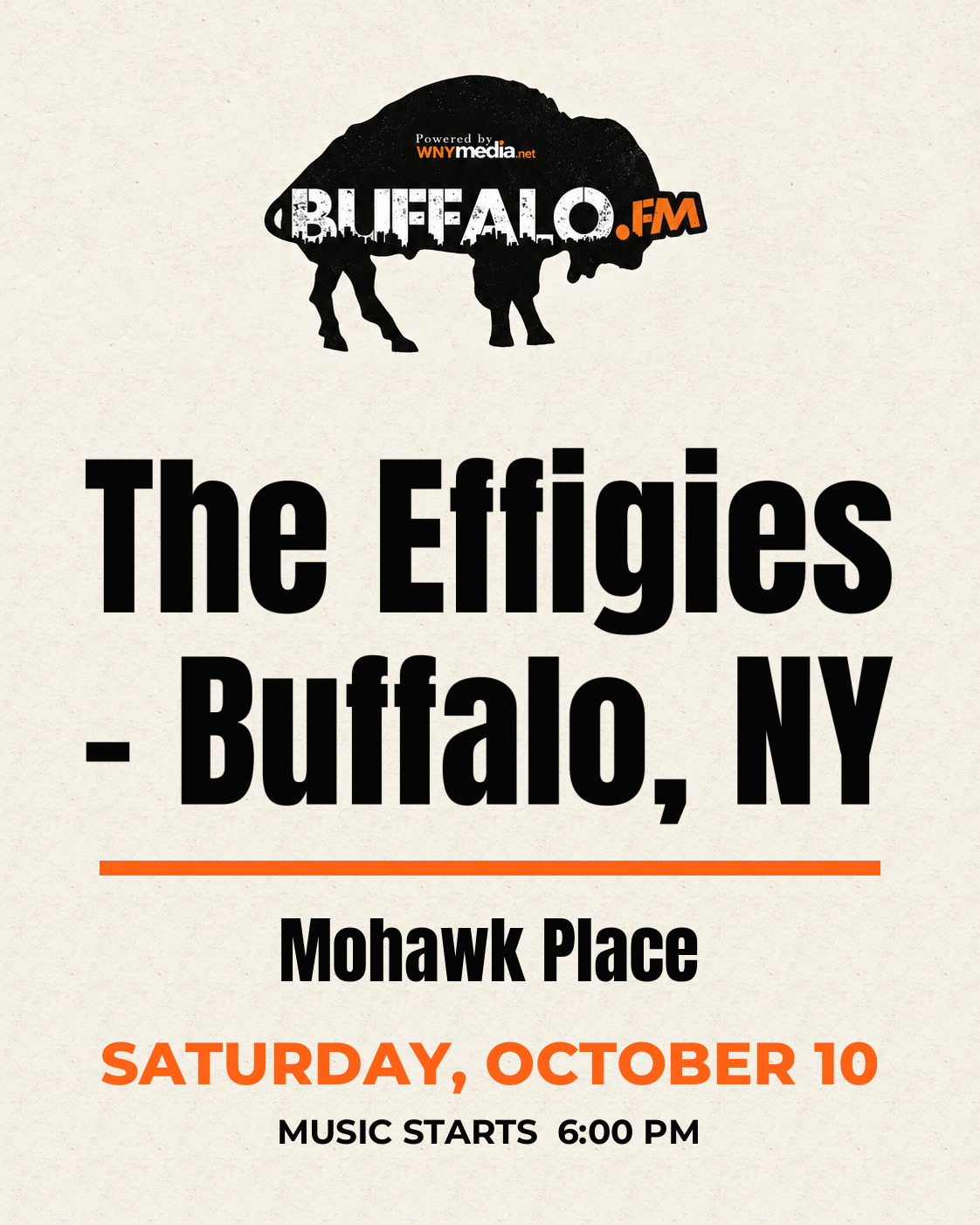 The Effigies - Buffalo, NY at Mohawk Place, Saturday, October 10, 6:00 PM