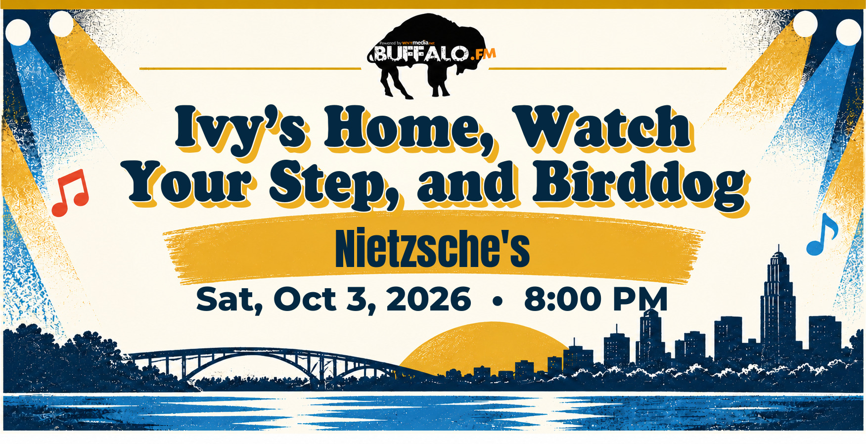 Ivy’s Home, Watch Your Step, and Birddog at Nietzsche's, Sat, Oct 3, 2026, 8:00 PM