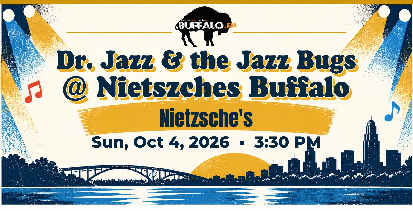 Dr. Jazz & the Jazz Bugs @ Nietszches Buffalo at Nietzsche's, Sun, Oct 4, 2026, 3:30 PM