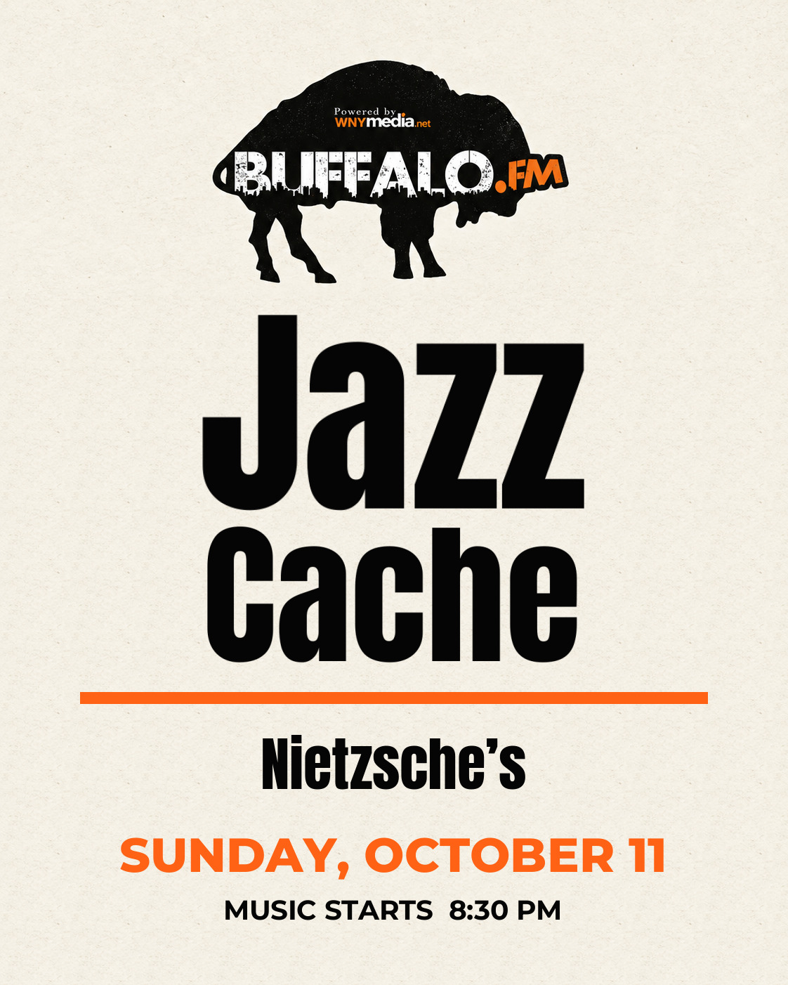 Jazz Cache at Nietzsche’s, Sunday, October 11, 8:30 PM