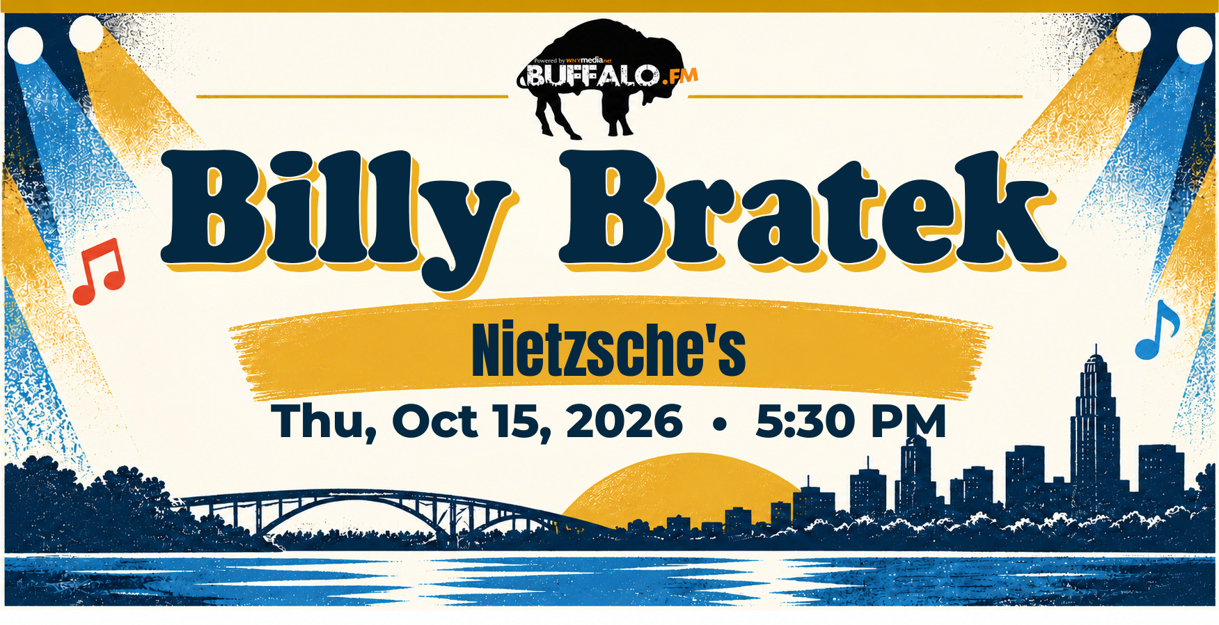 Billy Bratek at Nietzsche's, Thu, Oct 15, 2026, 5:30 PM