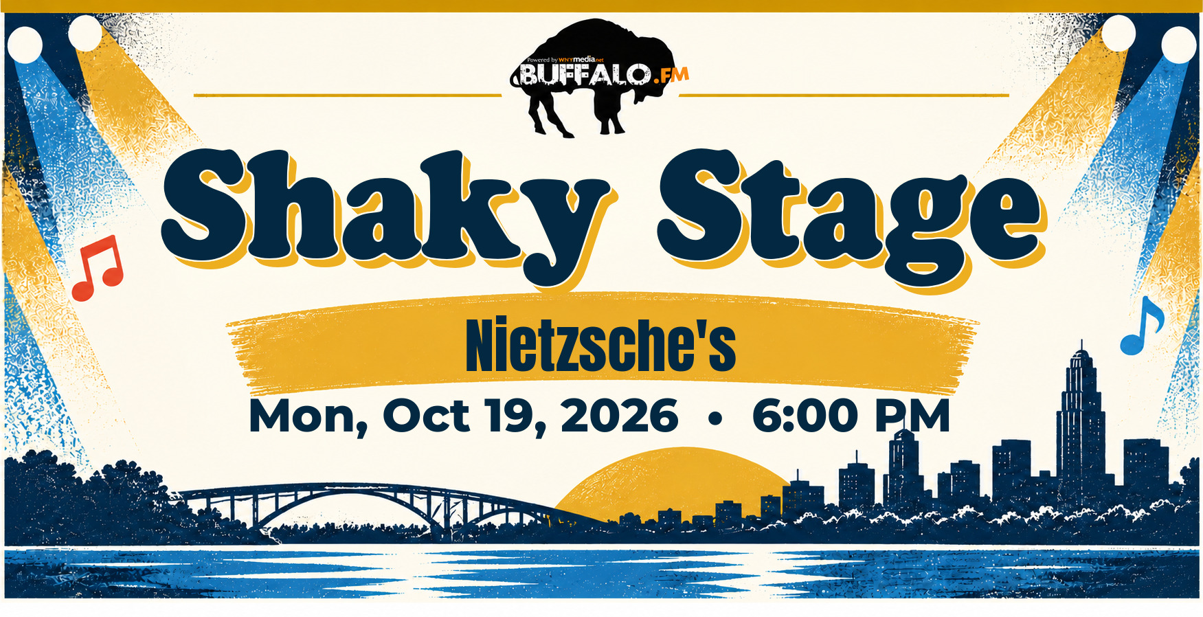 Shaky Stage at Nietzsche's, Mon, Oct 19, 2026, 6:00 PM