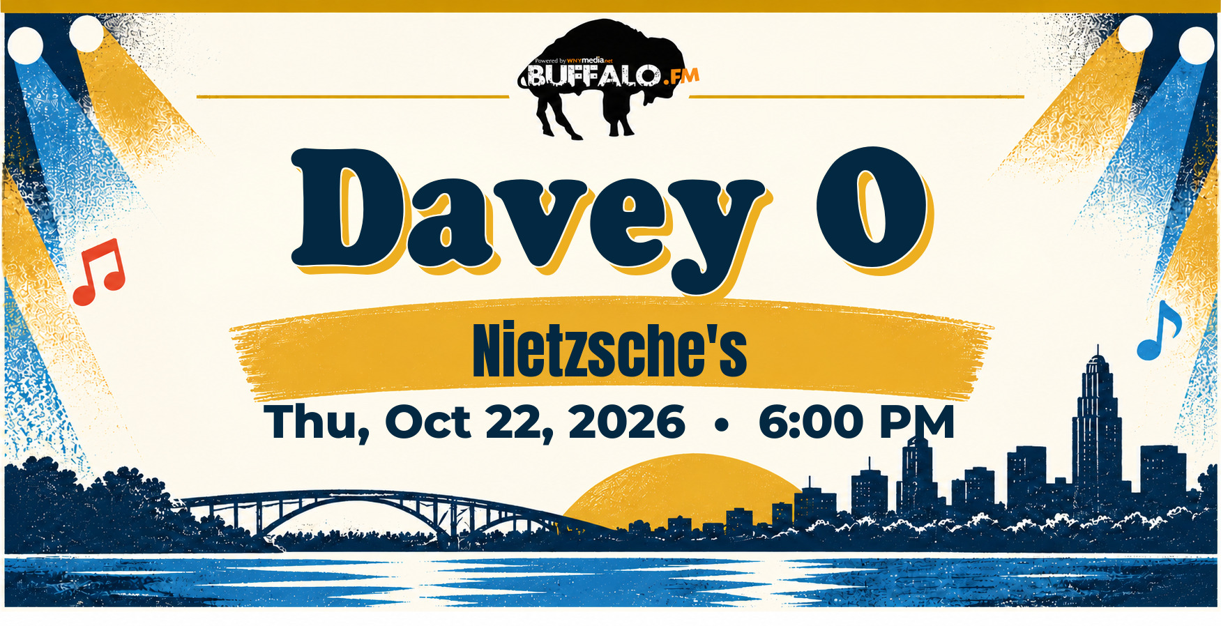 Davey O at Nietzsche's, Thu, Oct 22, 2026, 6:00 PM