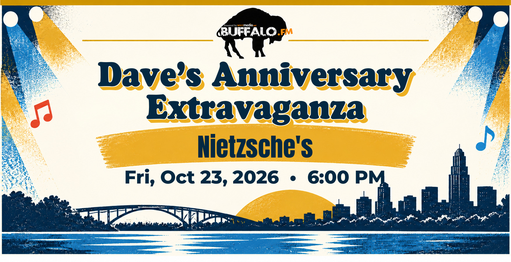 Dave’s Anniversary Extravaganza at Nietzsche's, Fri, Oct 23, 2026, 6:00 PM
