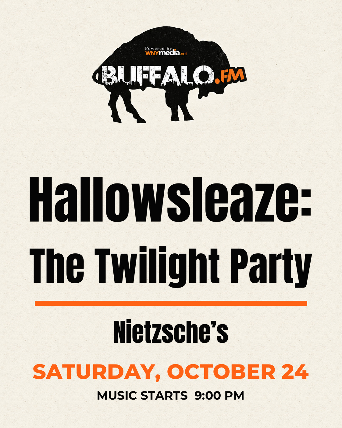 Hallowsleaze: The Twilight Party at Nietzsche’s, Saturday, October 24, 9:00 PM