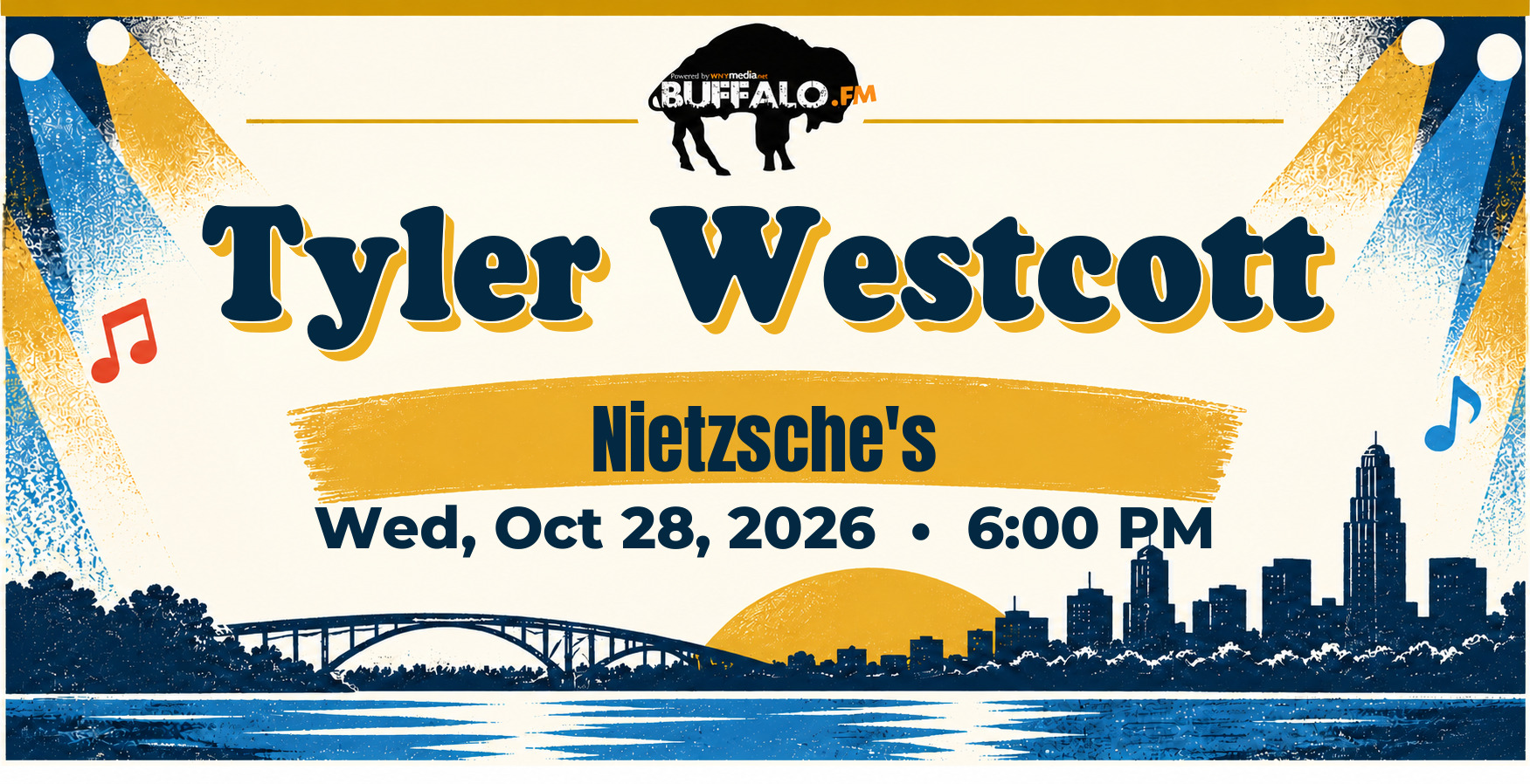 Tyler Westcott at Nietzsche's, Wed, Oct 28, 2026, 6:00 PM