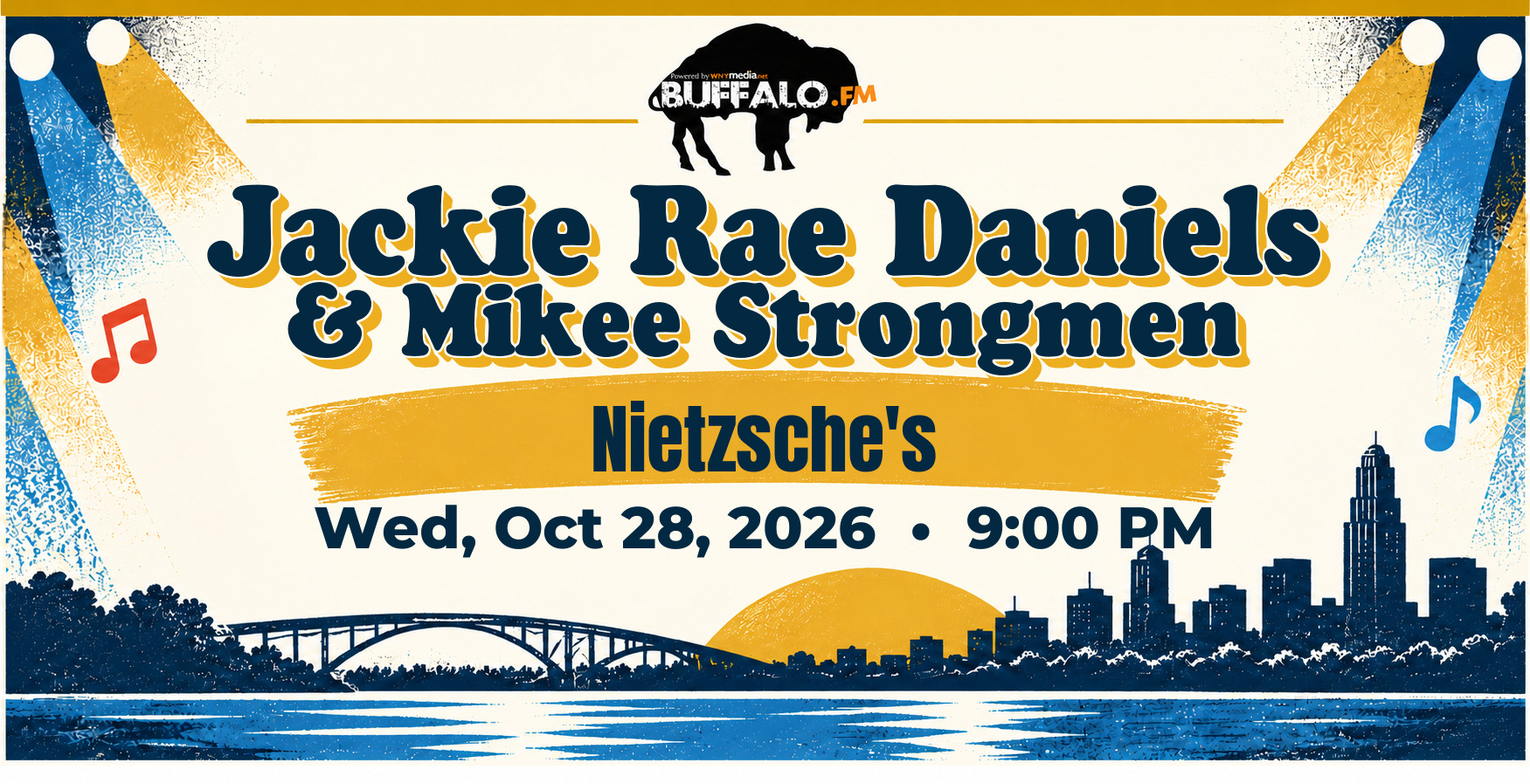 Jackie Rae Daniels & Mikee Strongmen at Nietzsche's, Wed, Oct 28, 2026, 9:00 PM