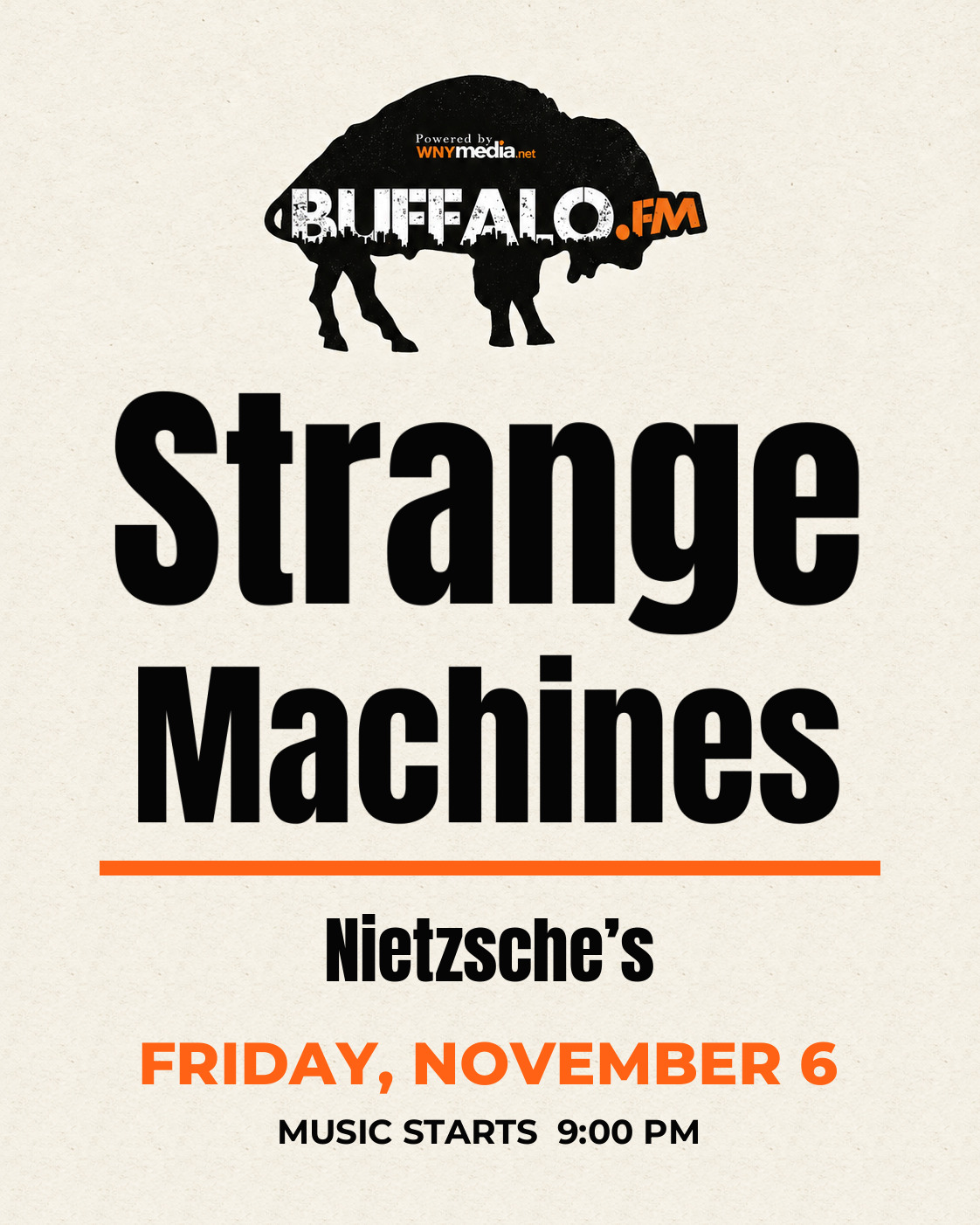 Strange Machines at Nietzsche’s, Friday, November 6, 9:00 PM