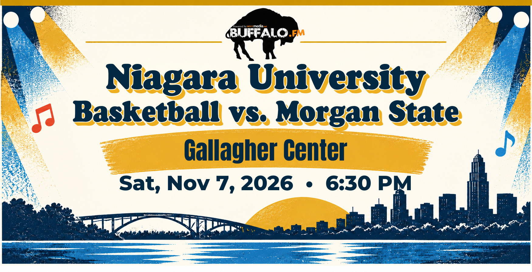 Niagara University Basketball vs. Morgan State at Gallagher Center, Sat, Nov 7, 2026, 6:30 PM
