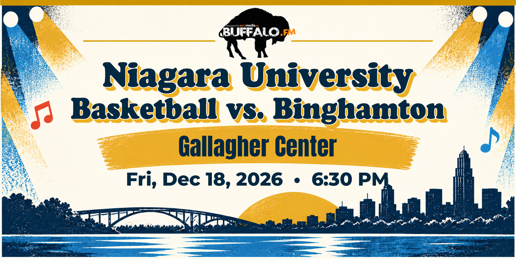 Niagara University Basketball vs. Binghamton at Gallagher Center, Fri, Dec 18, 2026, 6:30 PM