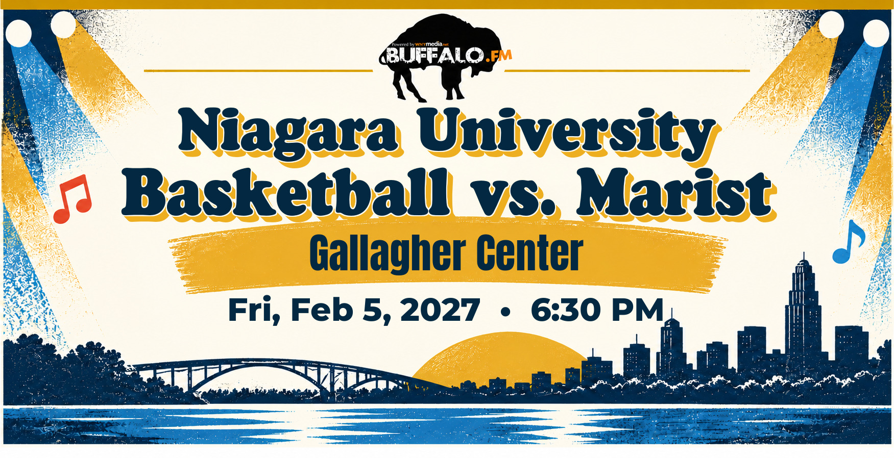 Niagara University Basketball vs. Marist at Gallagher Center, Fri, Feb 5, 2027, 6:30 PM