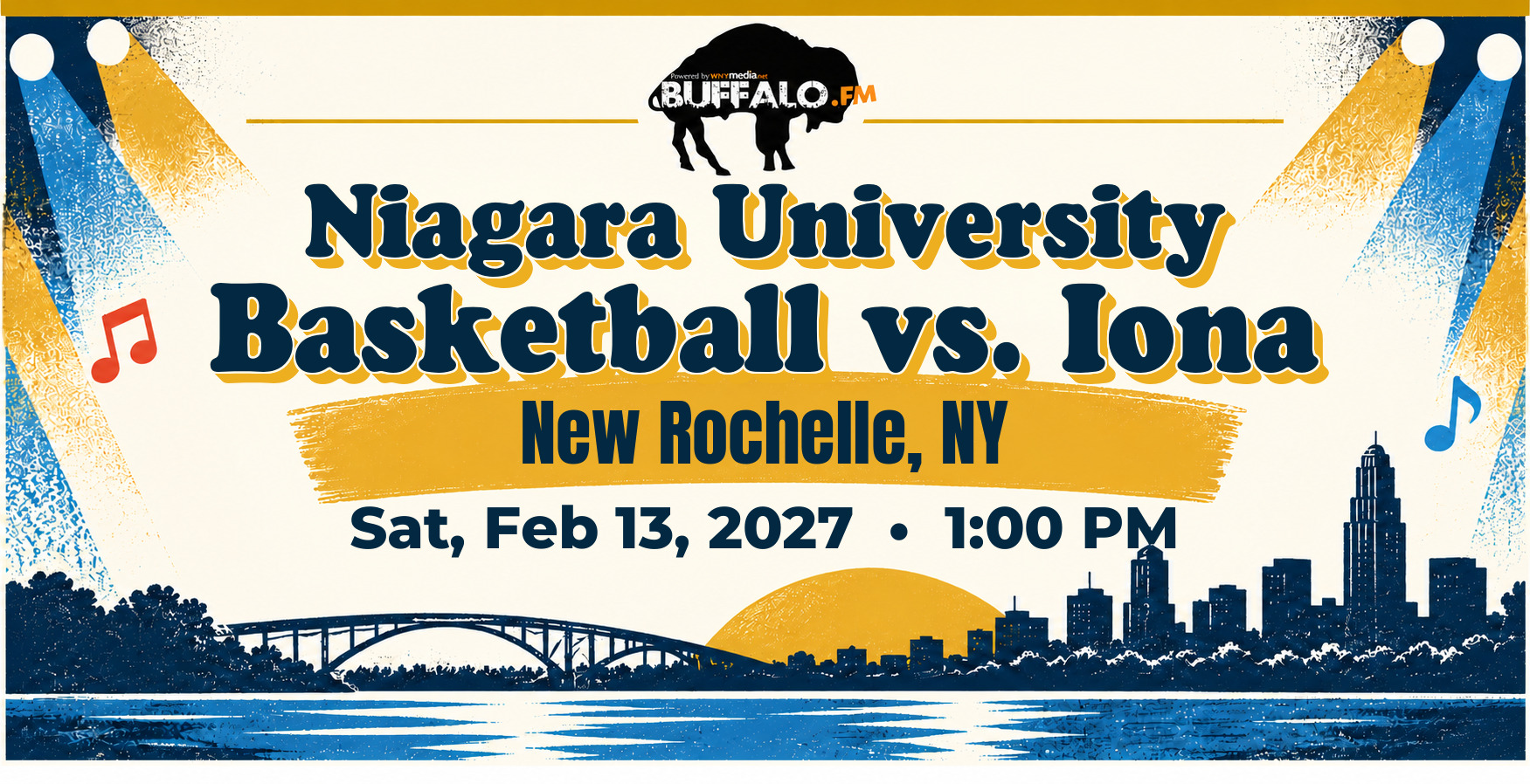 Niagara University Basketball vs. Iona at New Rochelle, NY, Sat, Feb 13, 2027, 1:00 PM