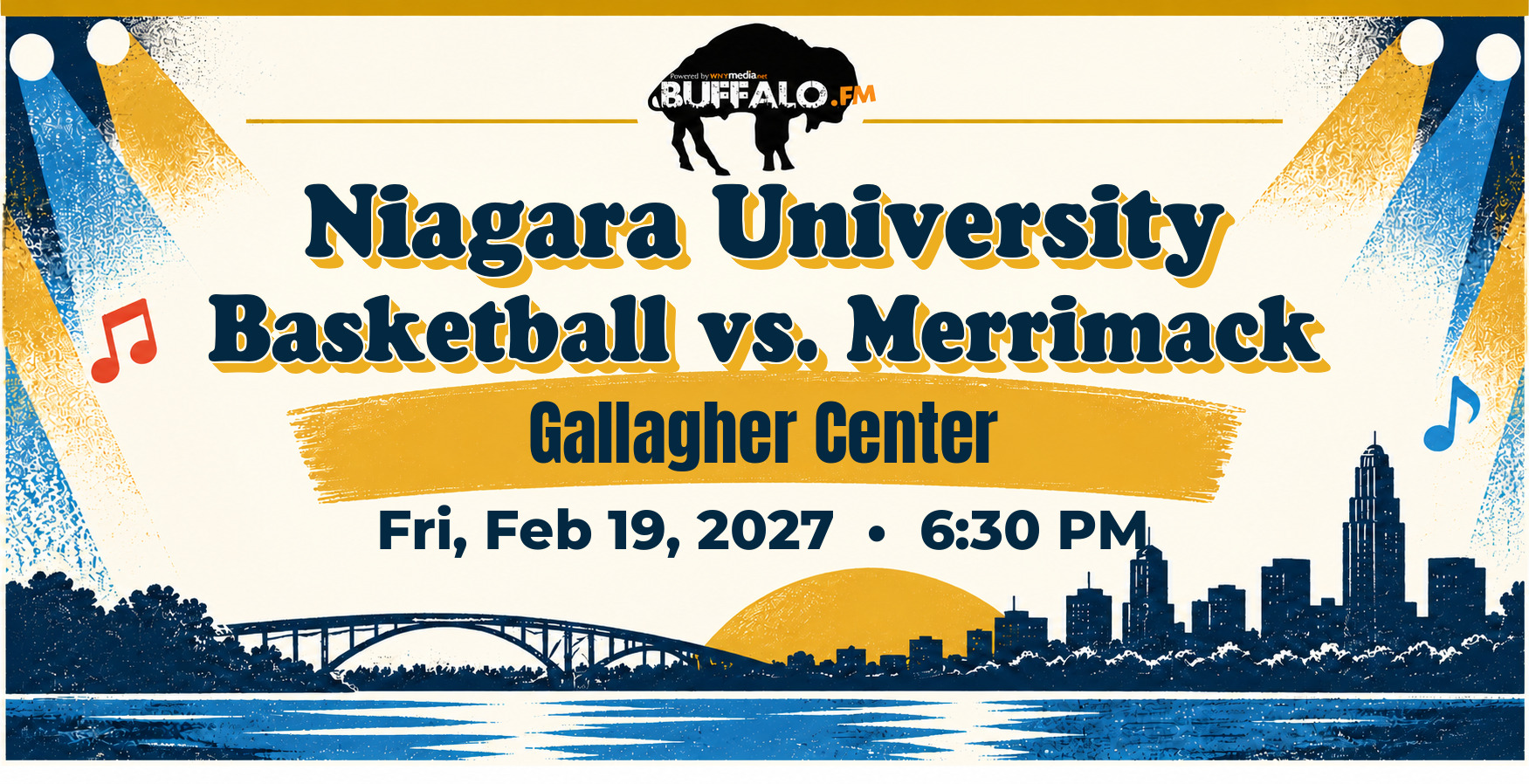 Niagara University Basketball vs. Merrimack at Gallagher Center, Fri, Feb 19, 2027, 6:30 PM