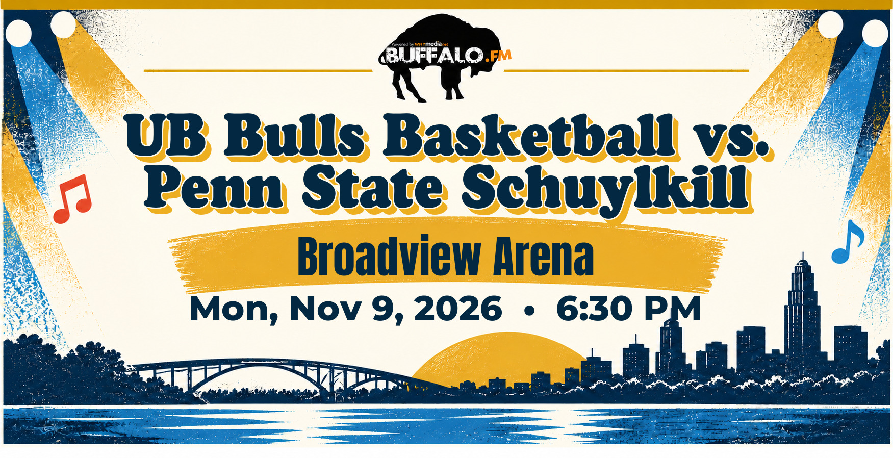 UB Bulls Basketball vs. Penn State Schuylkill at Broadview Arena, Mon, Nov 9, 2026, 6:30 PM