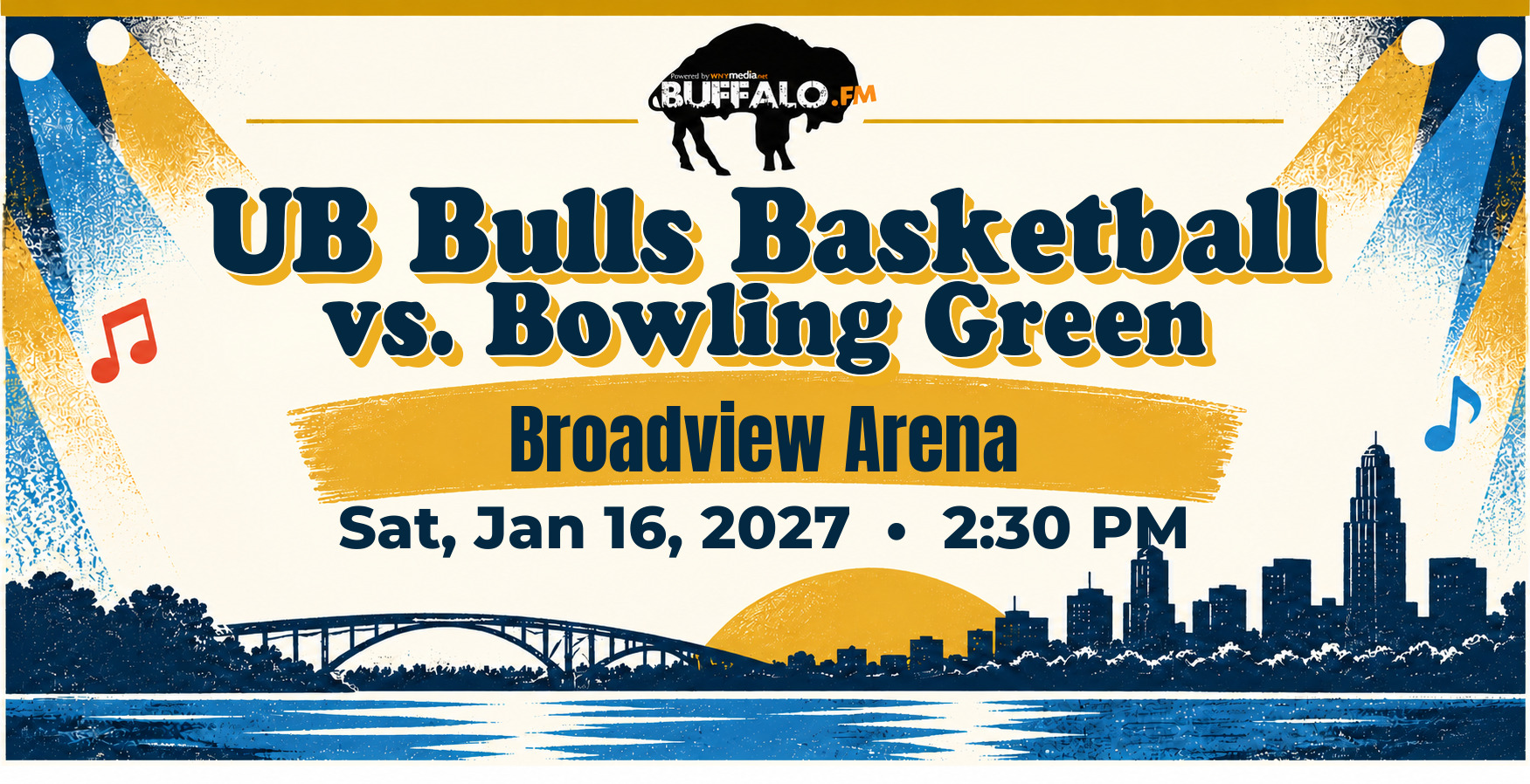 UB Bulls Basketball vs. Bowling Green at Broadview Arena, Sat, Jan 16, 2027, 2:30 PM