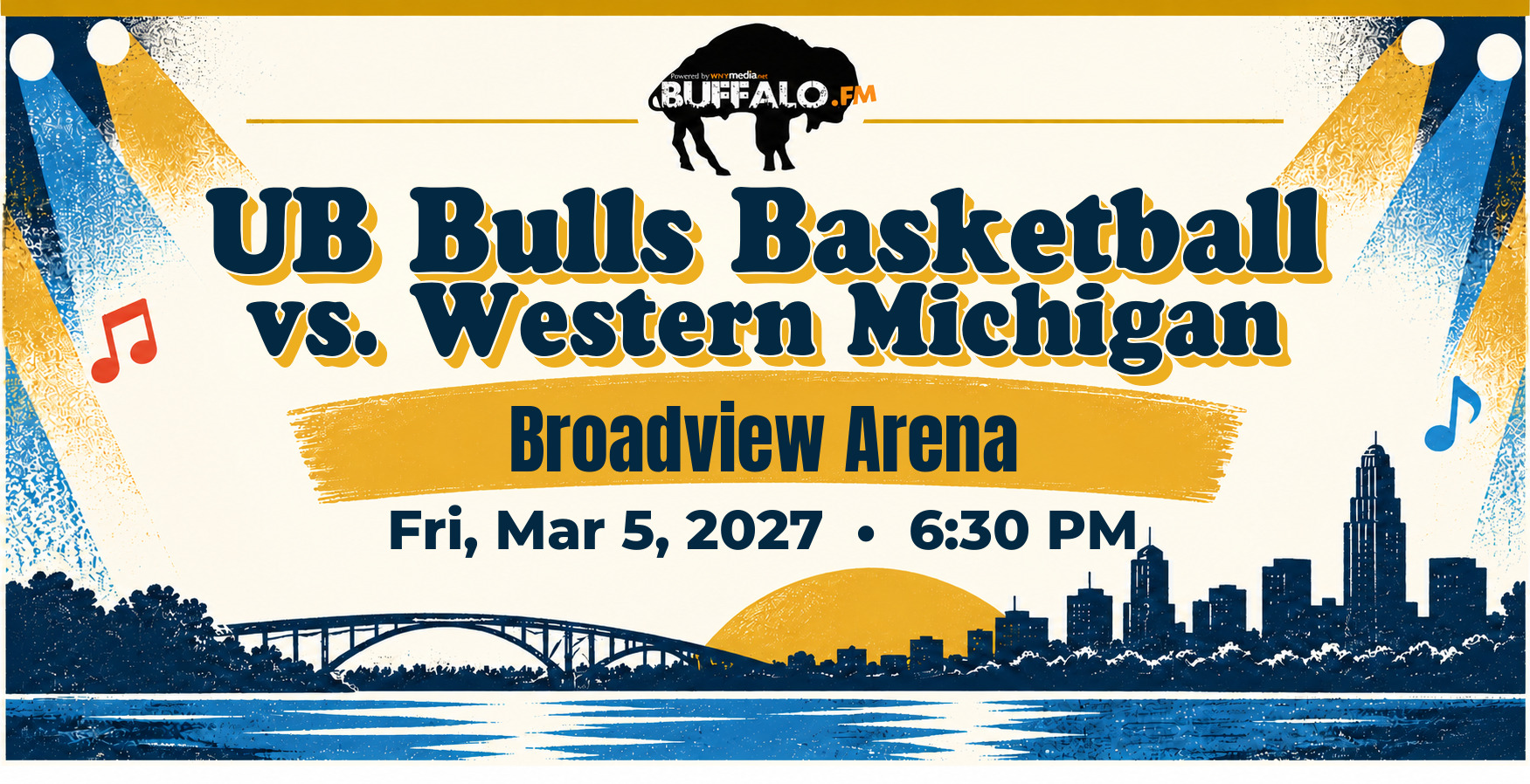 UB Bulls Basketball vs. Western Michigan at Broadview Arena, Fri, Mar 5, 2027, 6:30 PM