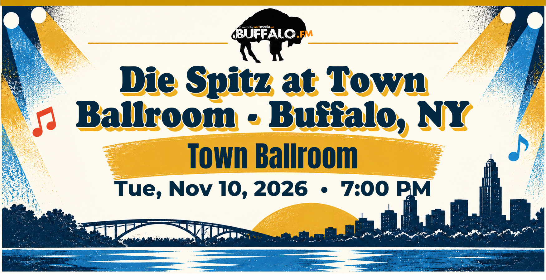 Die Spitz at Town Ballroom - Buffalo, NY at Town Ballroom, Tue, Nov 10, 2026, 7:00 PM