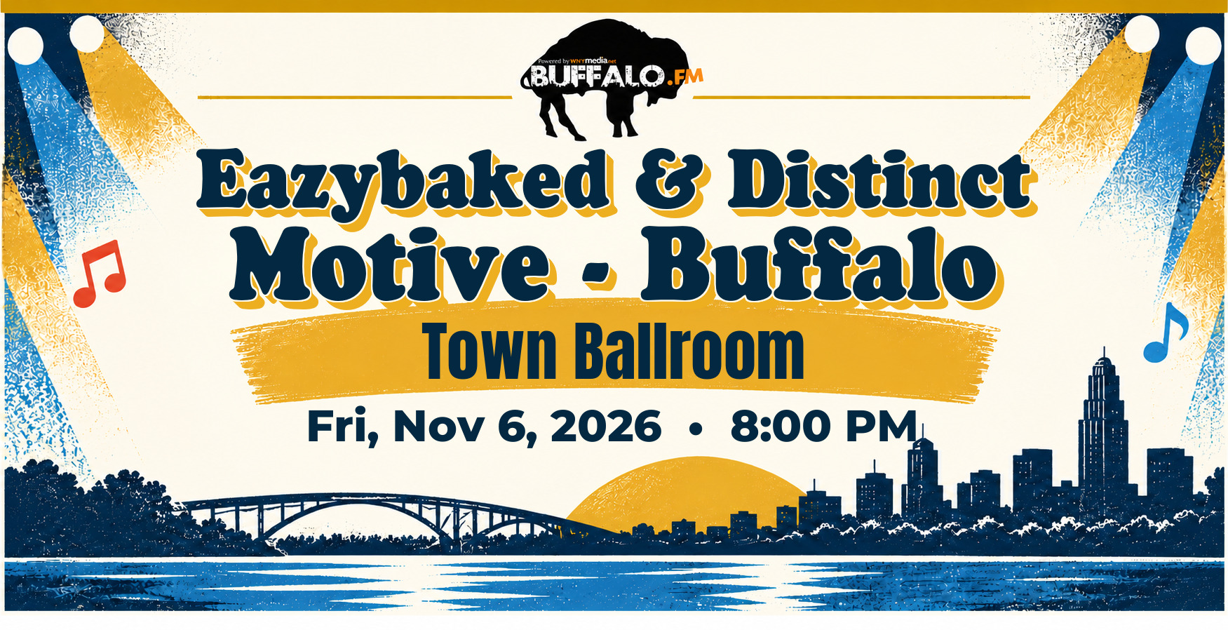 Eazybaked & Distinct Motive - Buffalo at Town Ballroom, Fri, Nov 6, 2026, 8:00 PM