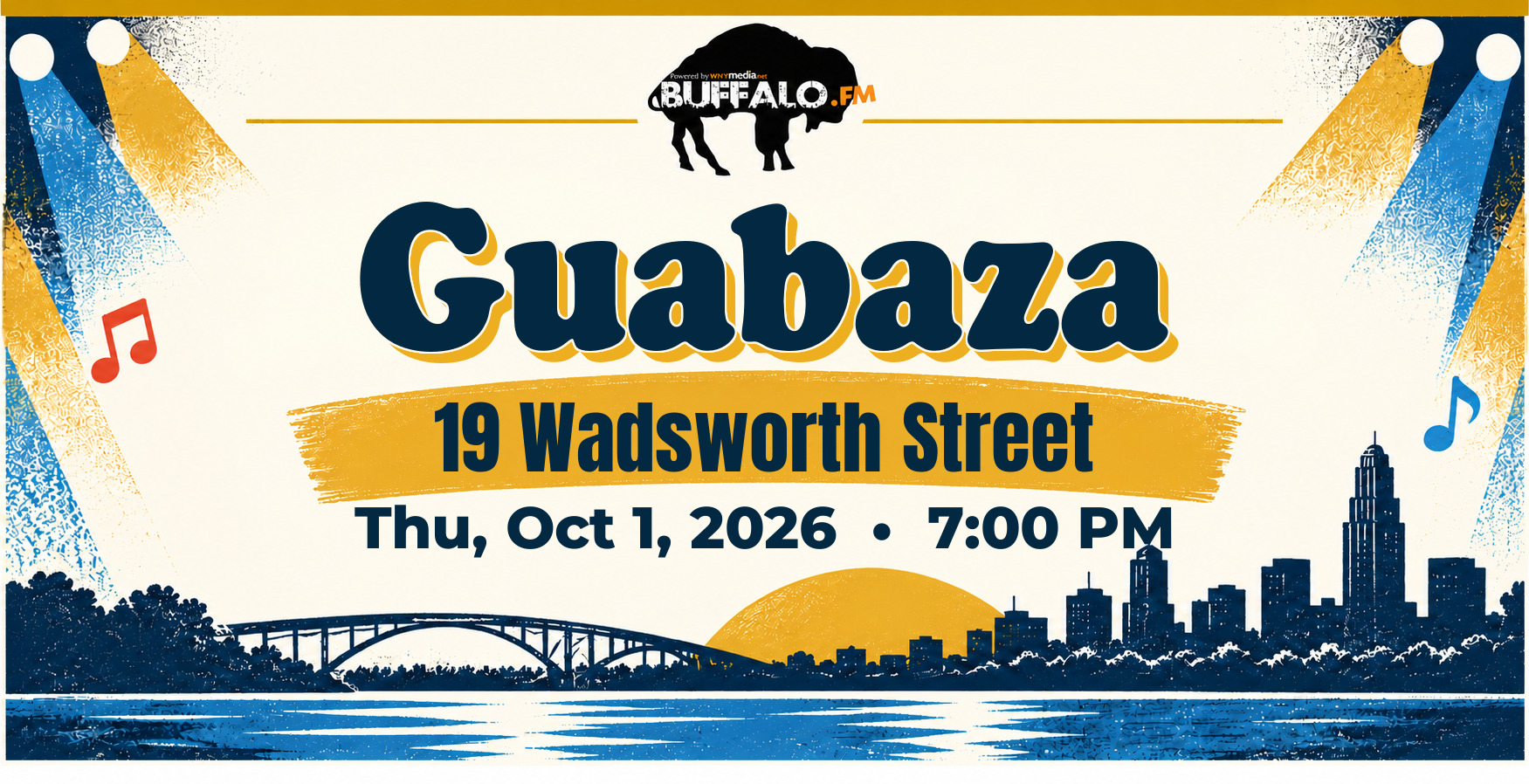 Guabaza at 19 Wadsworth Street, Thu, Oct 1, 2026, 7:00 PM
