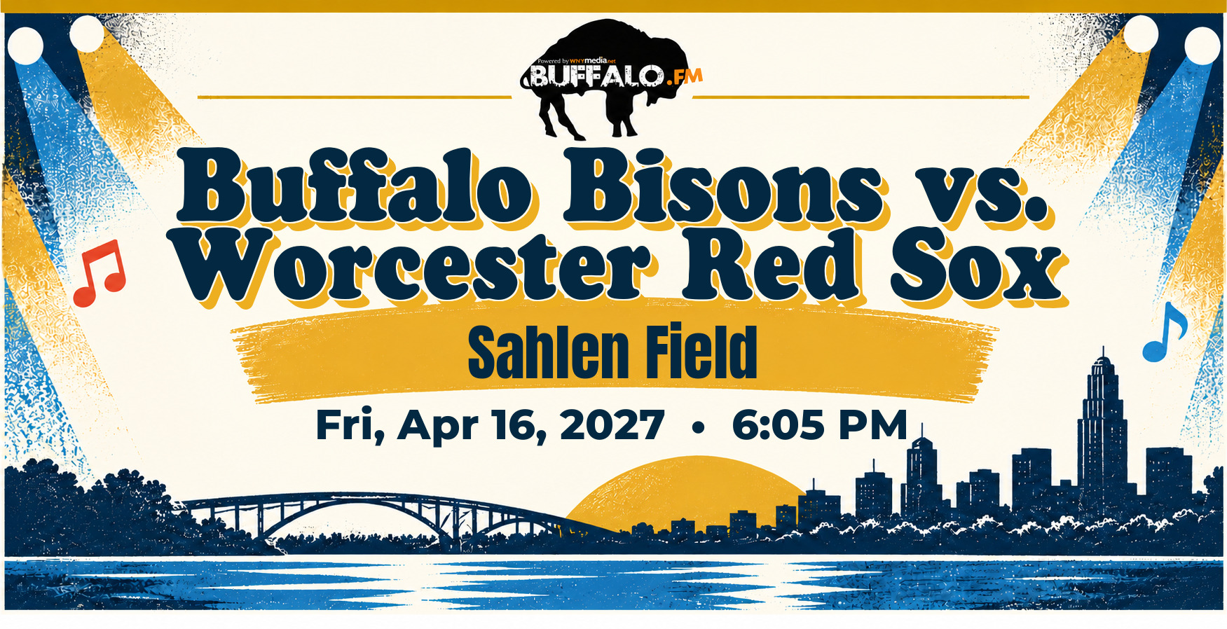 Buffalo Bisons vs. Worcester Red Sox at Sahlen Field, Fri, Apr 16, 2027, 6:05 PM