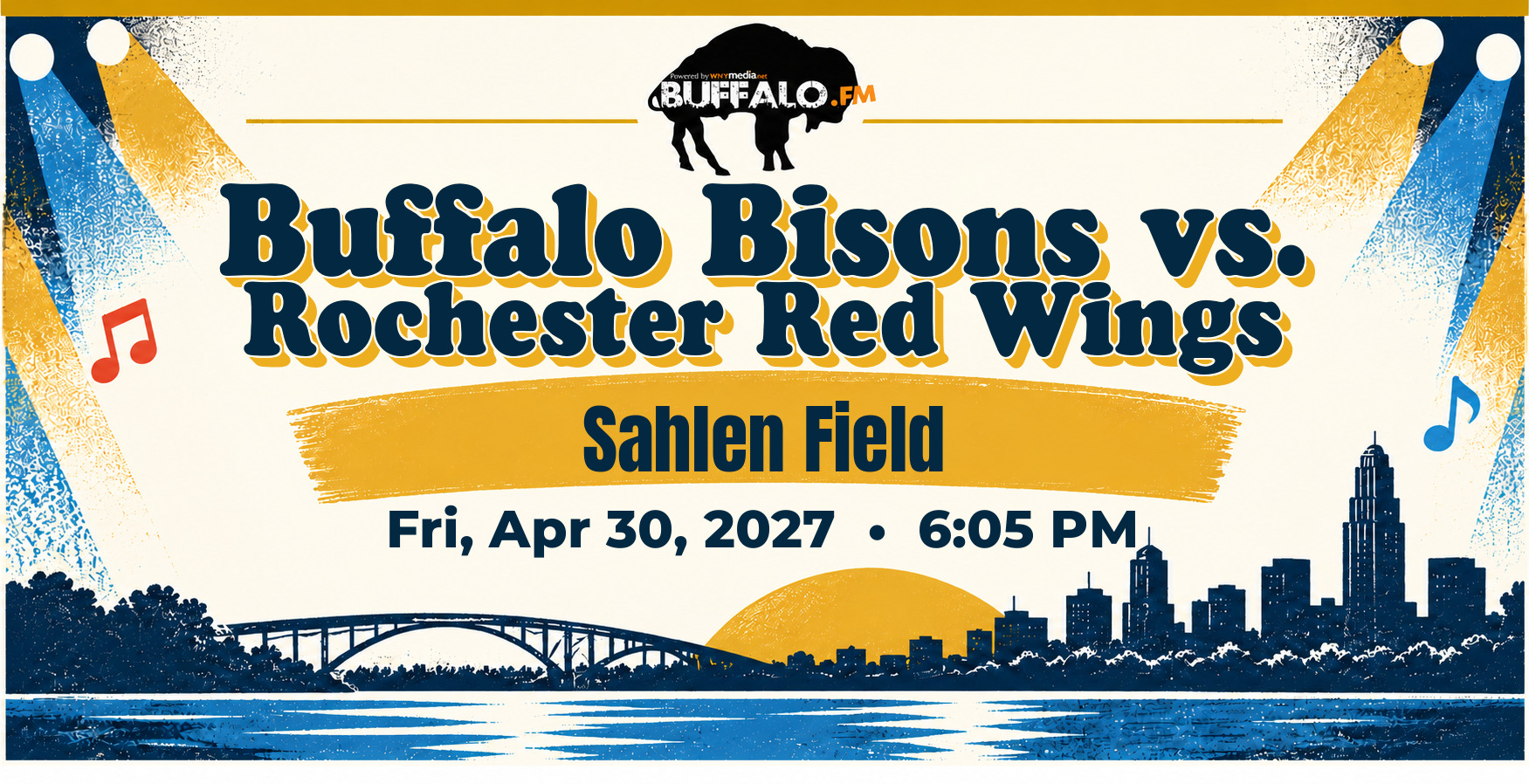 Buffalo Bisons vs. Rochester Red Wings at Sahlen Field, Fri, Apr 30, 2027, 6:05 PM