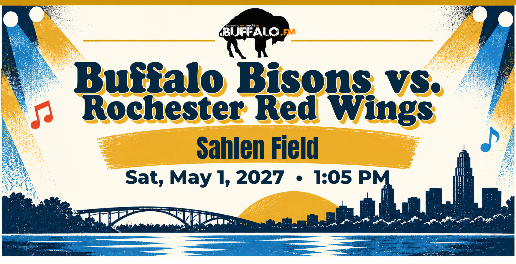 Buffalo Bisons vs. Rochester Red Wings at Sahlen Field, Sat, May 1, 2027, 1:05 PM