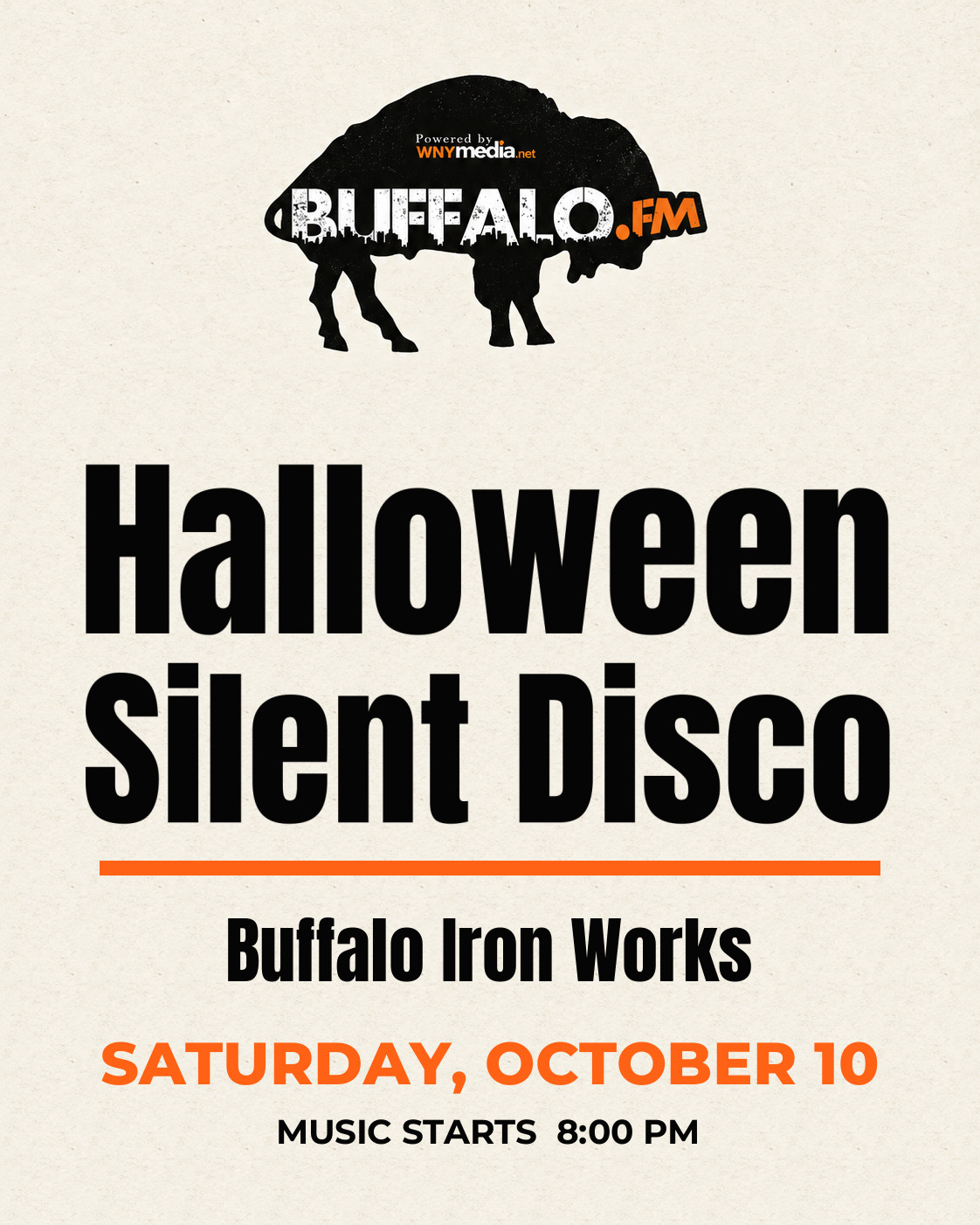 Halloween Silent Disco at Buffalo Iron Works, Saturday, October 10, 8:00 PM