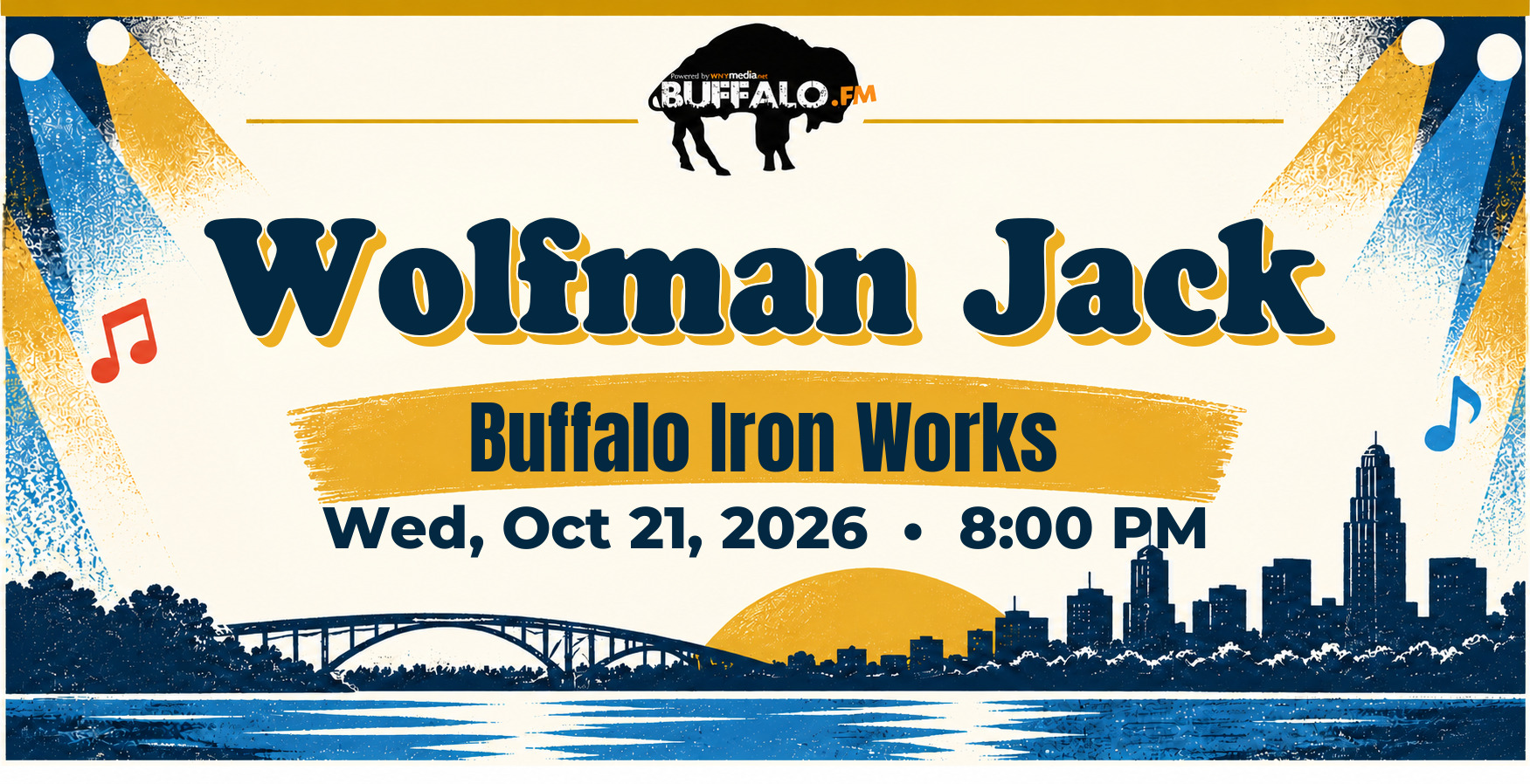 Wolfman Jack at Buffalo Iron Works, Wed, Oct 21, 2026, 8:00 PM