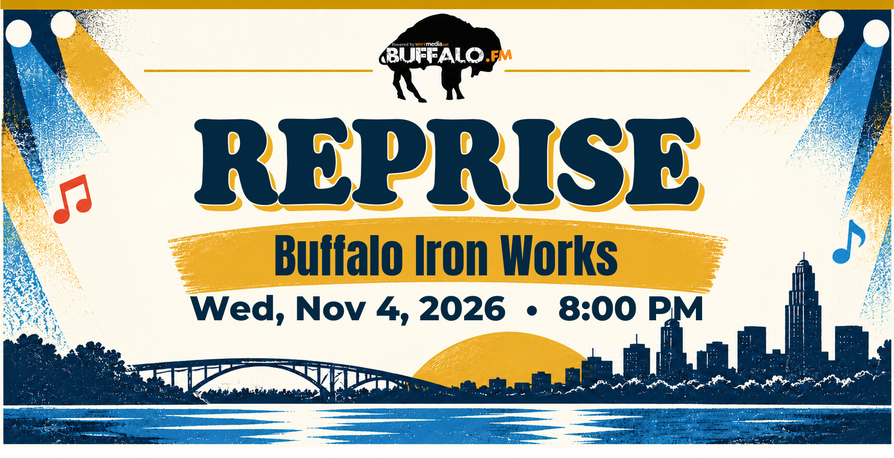 REPRISE at Buffalo Iron Works, Wed, Nov 4, 2026, 8:00 PM