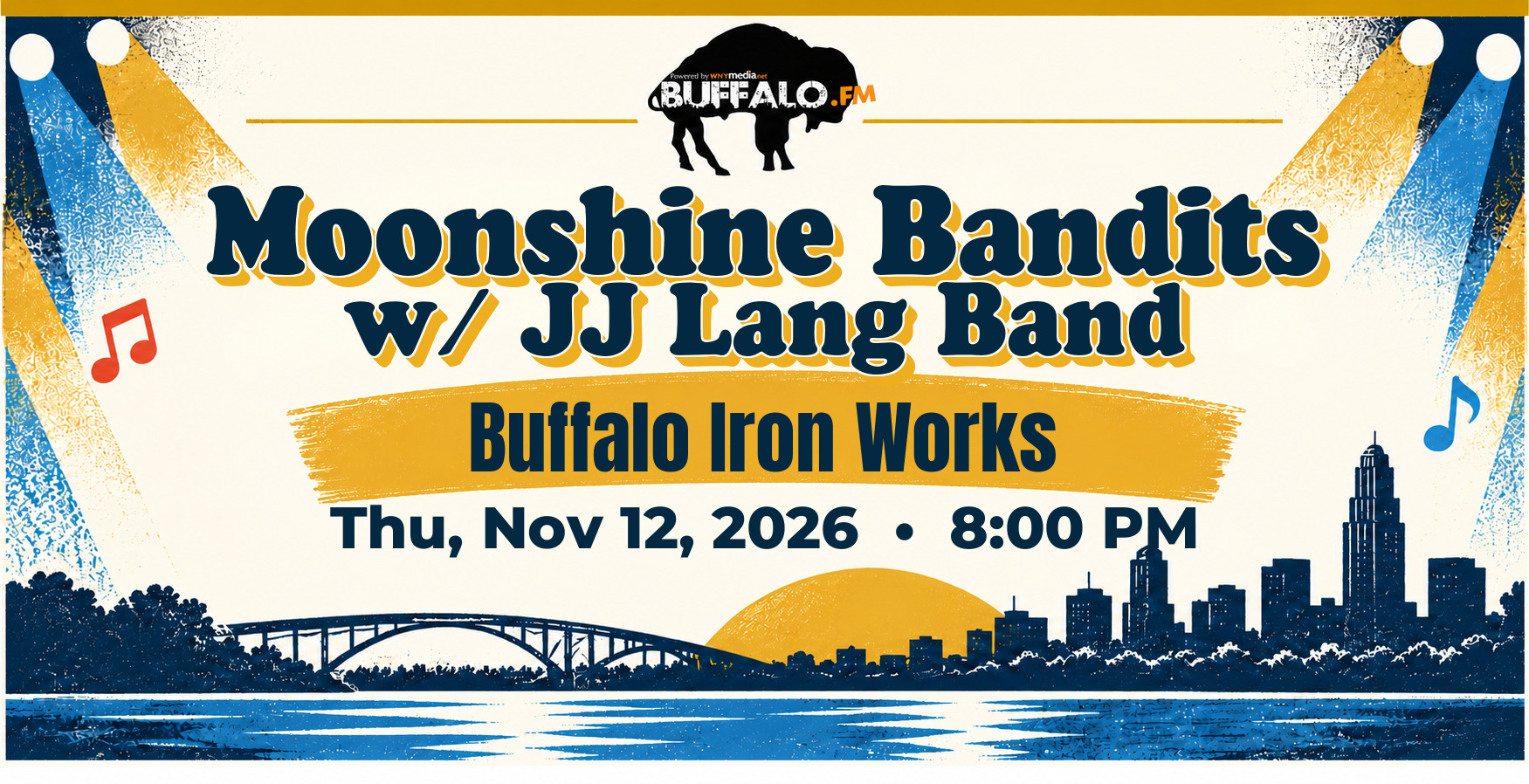 Moonshine Bandits w/ JJ Lang Band at Buffalo Iron Works, Thu, Nov 12, 2026, 8:00 PM