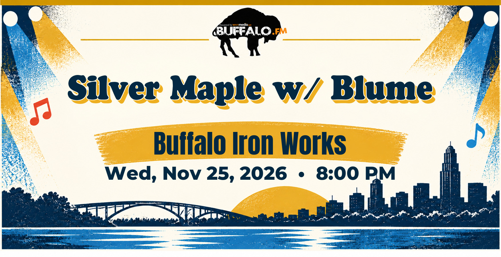 Silver Maple w/ Blume at Buffalo Iron Works, Wed, Nov 25, 2026, 8:00 PM
