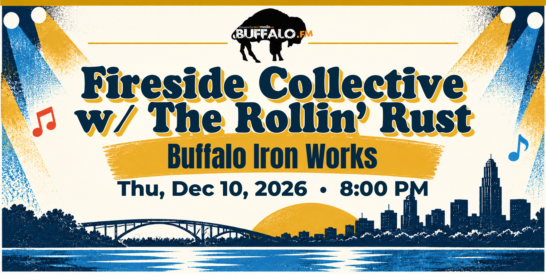 Fireside Collective w/ The Rollin’ Rust at Buffalo Iron Works, Thu, Dec 10, 2026, 8:00 PM